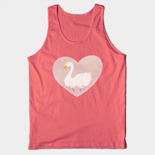 Sweet swan Tank Top by facyne